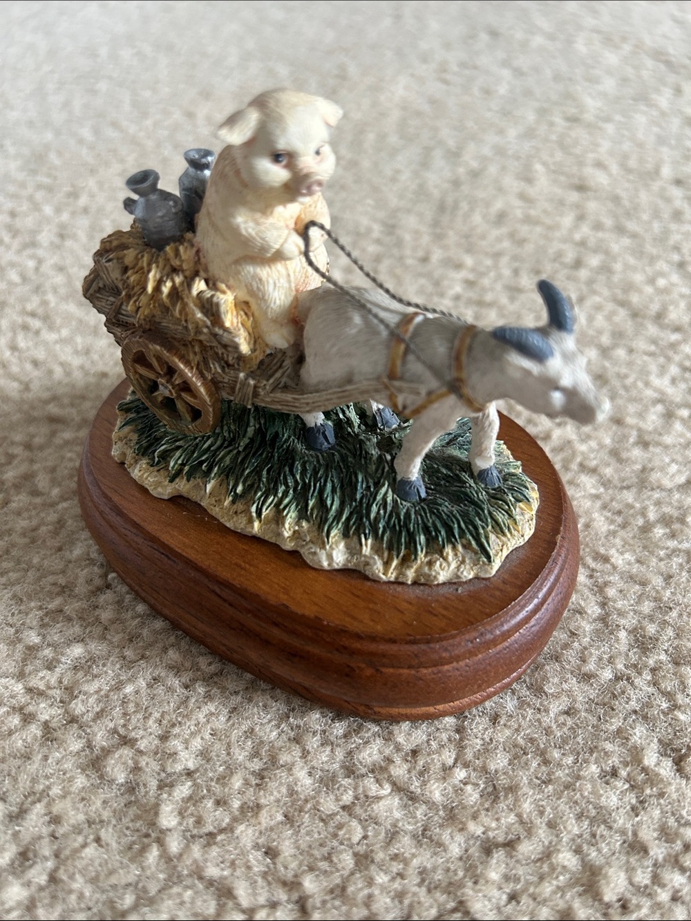 Vintage Lefton Musical Pig/Goat Figurine